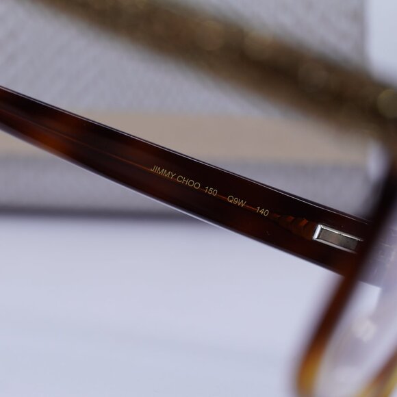 Jimmy Choo JC150 0Q9W 00 Square Eyeglasses - Havana 50mm - Picture 7 of 8